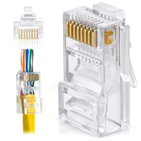 RJ45 Jacks Pass Through 10 Pack